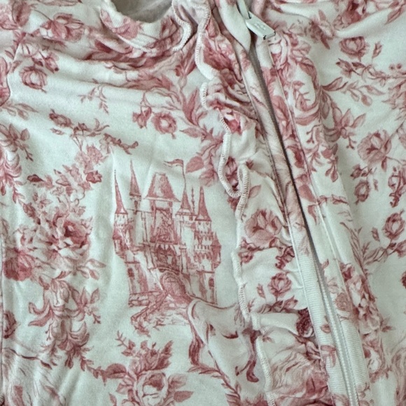 Posh Peanut Footie Ruffled Zippered One Piece in Antoinette - Picture 5 of 6